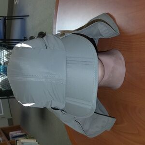 LLmoway UPF50+ Sun Hat with Neck Flap Strap for Men Women Fishing Hiking Quick D